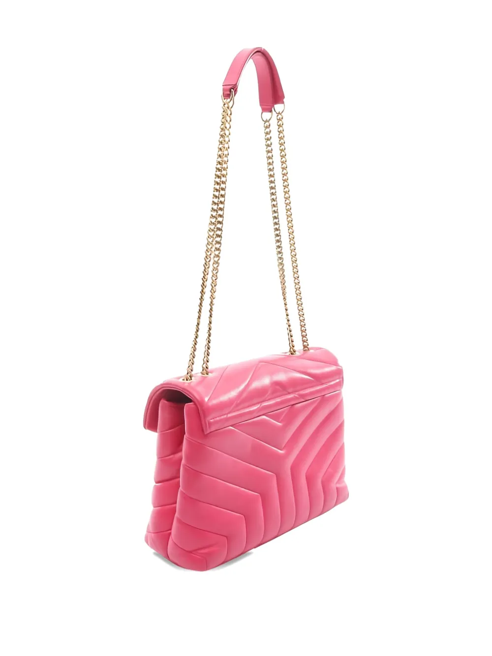 SAINT LAURENT Pre-owned 2000s Small Lulu Leather Shoulder Bag In Pink