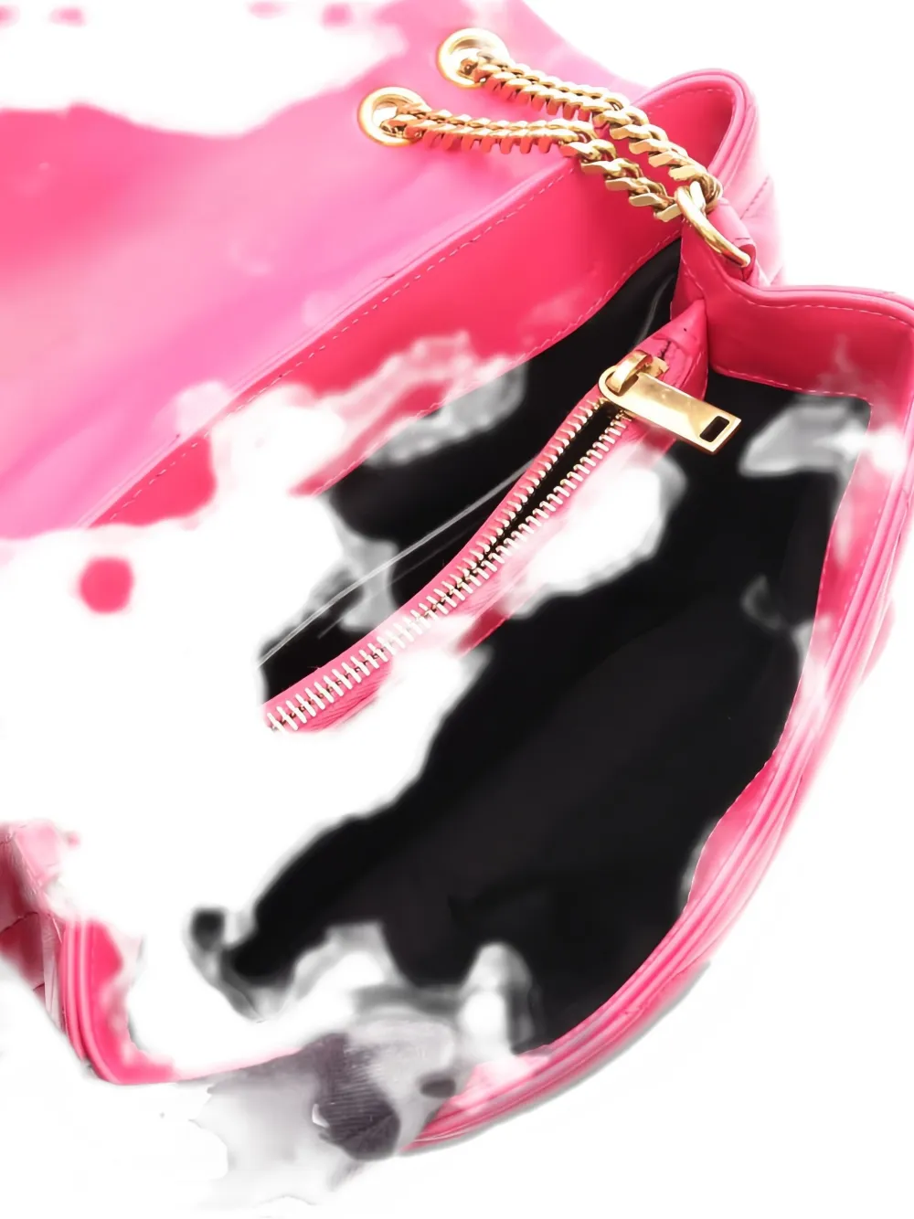 SAINT LAURENT Pre-owned 2000s Small Lulu Leather Shoulder Bag In Pink