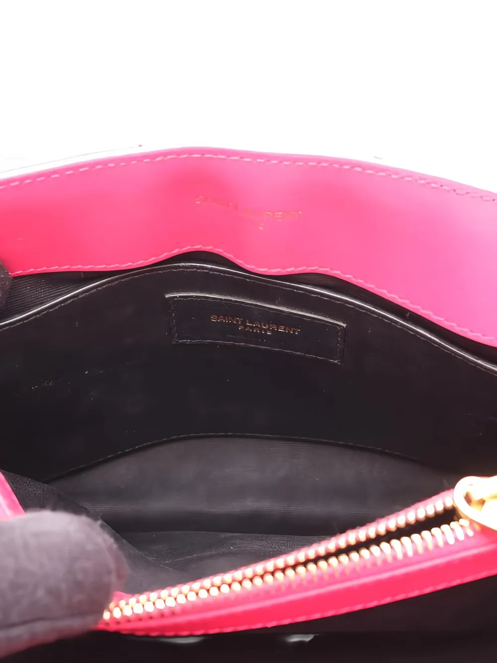 SAINT LAURENT Pre-owned 2000s Small Lulu Leather Shoulder Bag In Pink