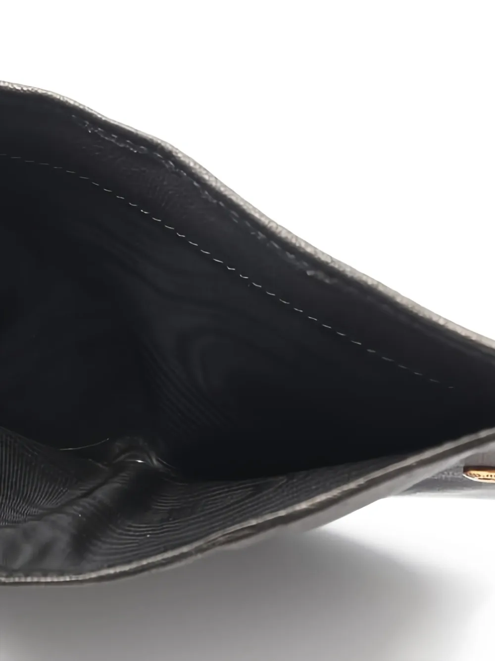 Pre-owned Miu Miu 2000s Logo Wallet In Black