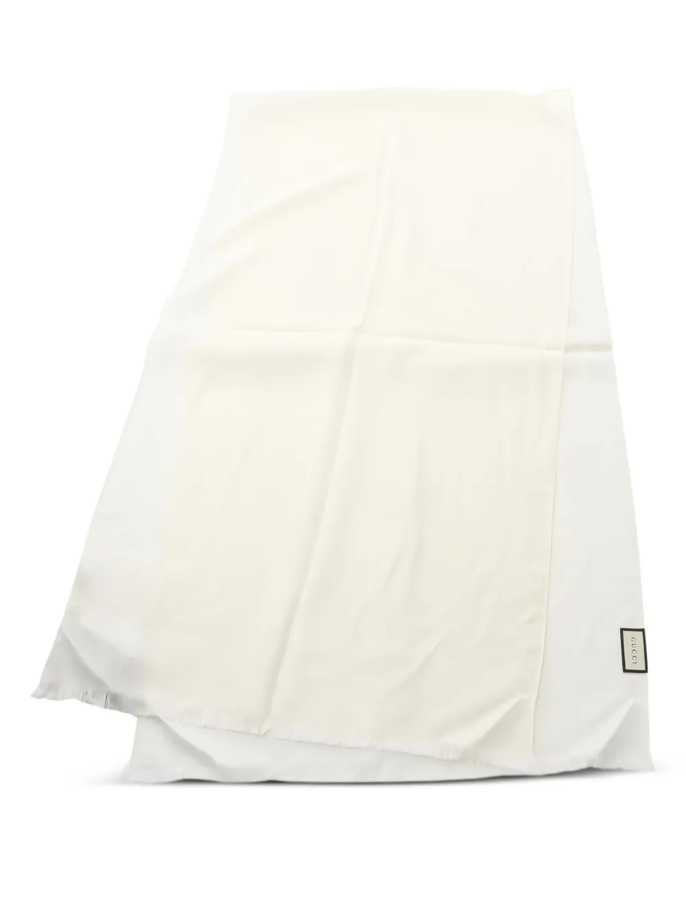 Gucci Pre-Owned 2020s frayed-edge scarf | Neutrals | Image 1