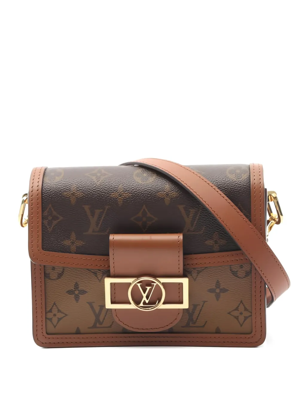 Louis Vuitton Pre-Owned 2021 ドーフィーヌ モノグラム ショルダーバッグ ミニ - ブラウン Louis Vuitton Pre-Owned 2021 ドーフィーヌ モノグラム ショルダーバッグ ミニ - ブラウン
