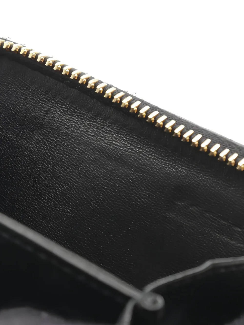 MIU MIU Pre-owned 2000s Matelassé Zip Wallet In Black