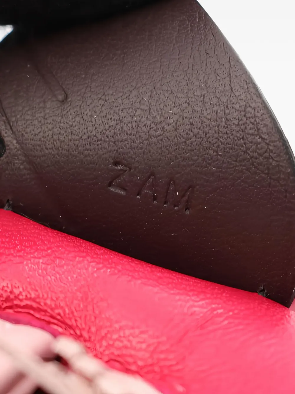 Pre-owned Hermes 2021 Rodeo Pegasus Pm Bag Charm In Red