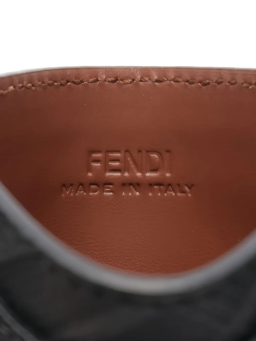 FENDI Pre-owned 2020s Ff Squared Cardholder In Brown