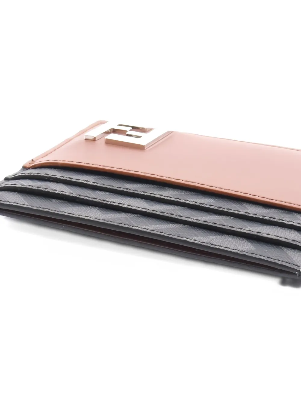 FENDI Pre-owned 2020s Ff Squared Cardholder In Brown