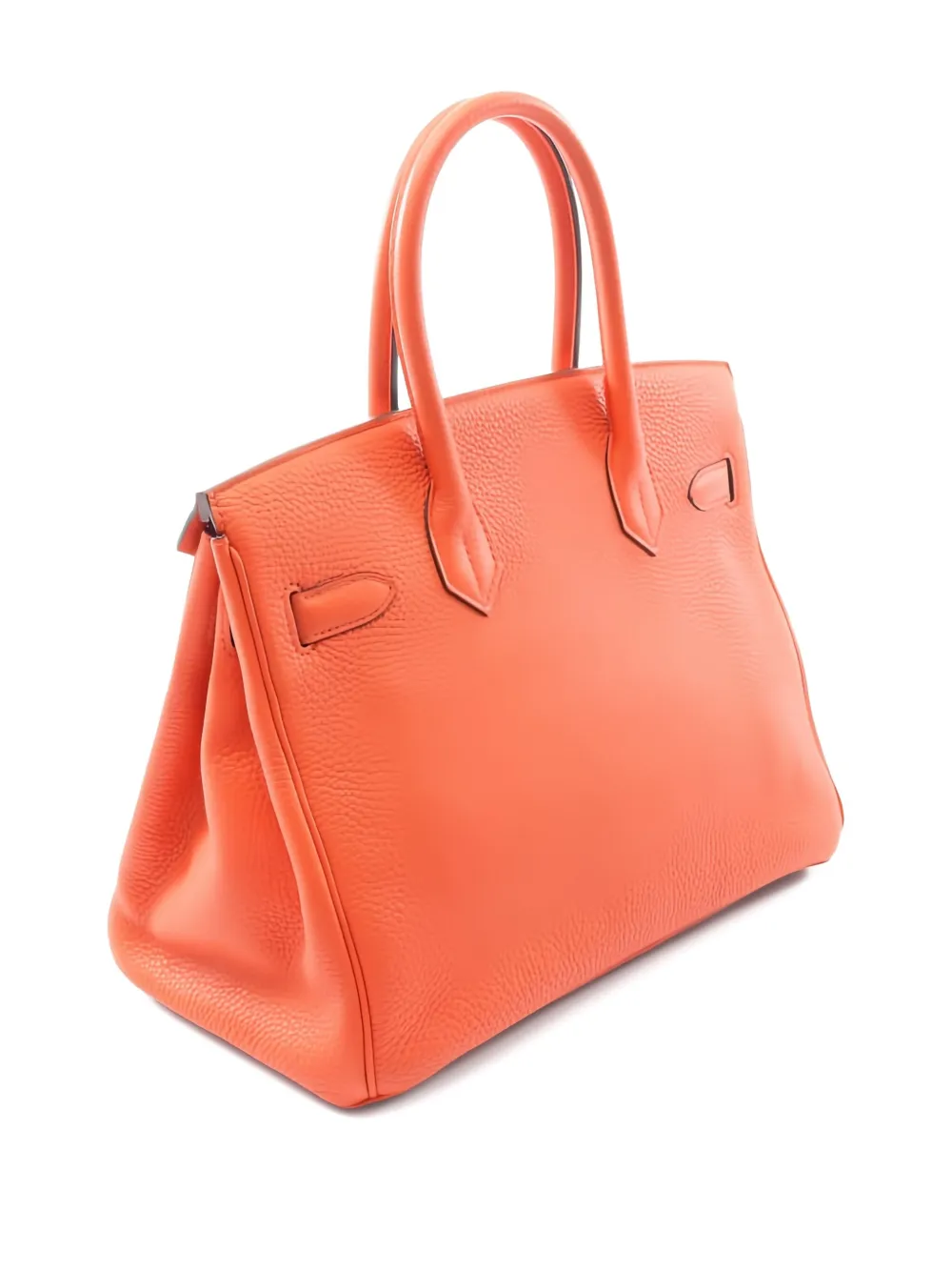 HERMES Pre-owned 2015 Birkin 30 Feu Leather Tote Bag In Orange