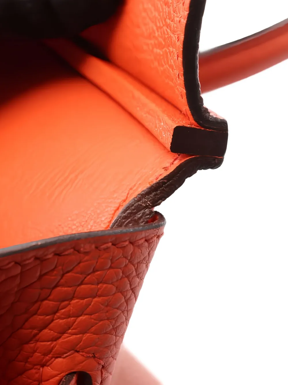 HERMES Pre-owned 2015 Birkin 30 Feu Leather Tote Bag In Orange