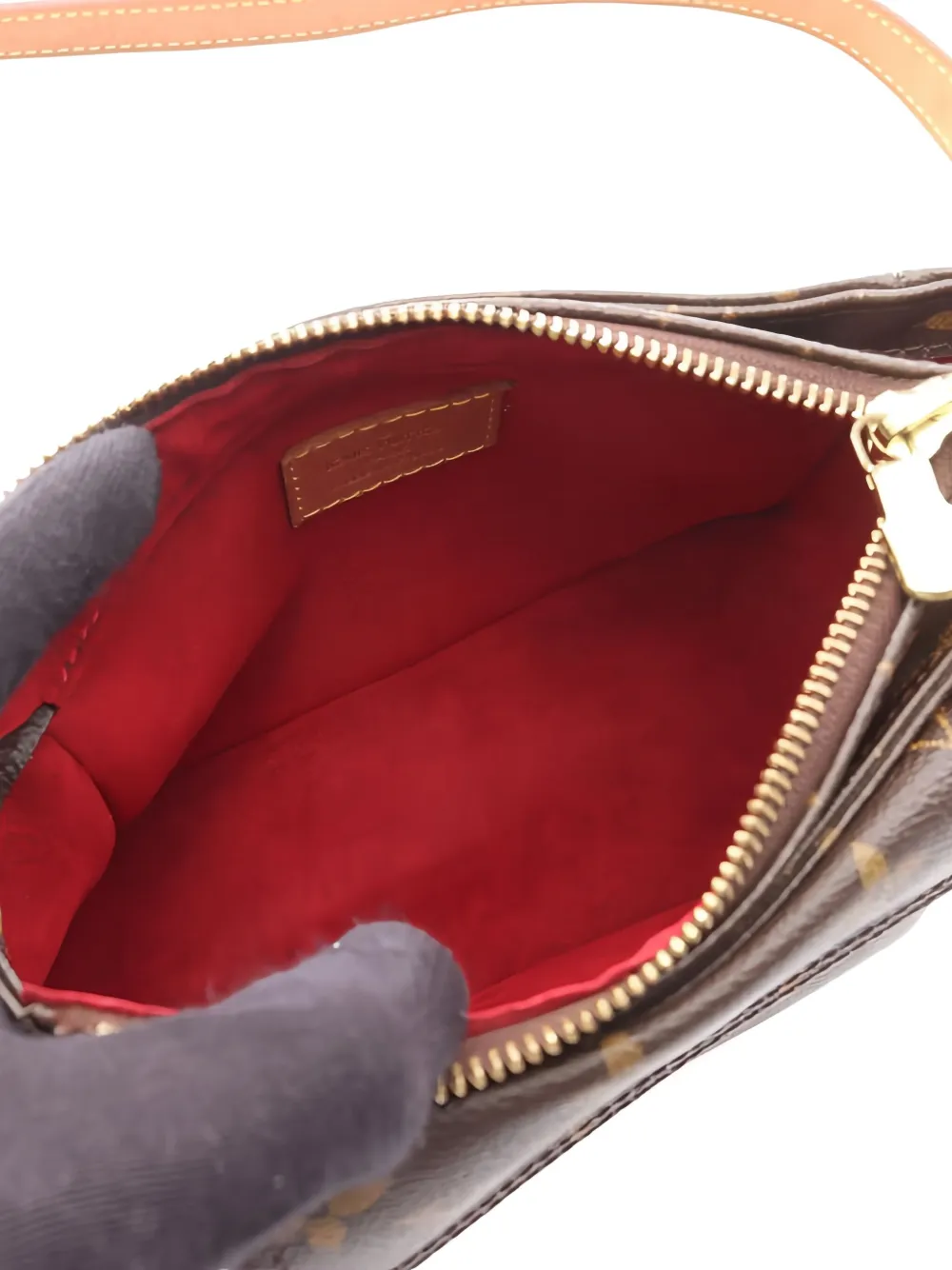 LOUIS VUITTON Pre-owned 2004 Vivacité Pm Monogram Shoulder Bag In Brown