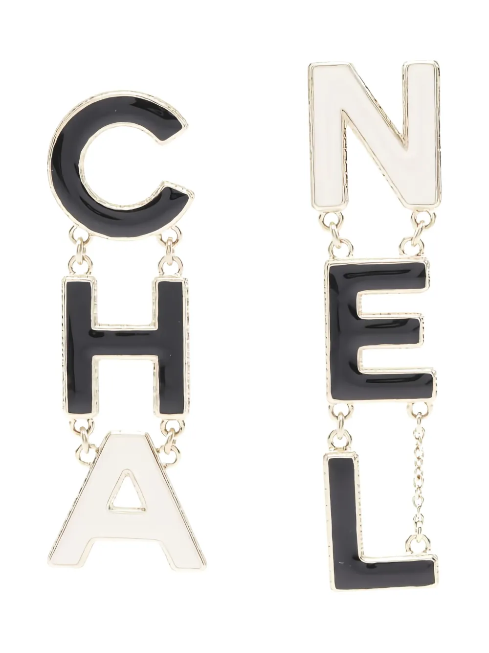 CHANEL Pre-Owned 1986-1988 ドロップピアス - ゴールドトーン CHANEL Pre-Owned 1986-1988 ドロップピアス - ゴールドトーン