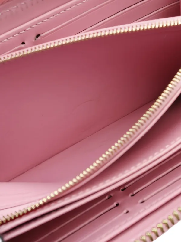 ✨️未使用保管品✨️ LOUISVUITTON マネークリップ ピンク レザー ロゴ Louis Vuitton Pre-Owned 2021 Zippy Wallet | Pink | FARFETCH