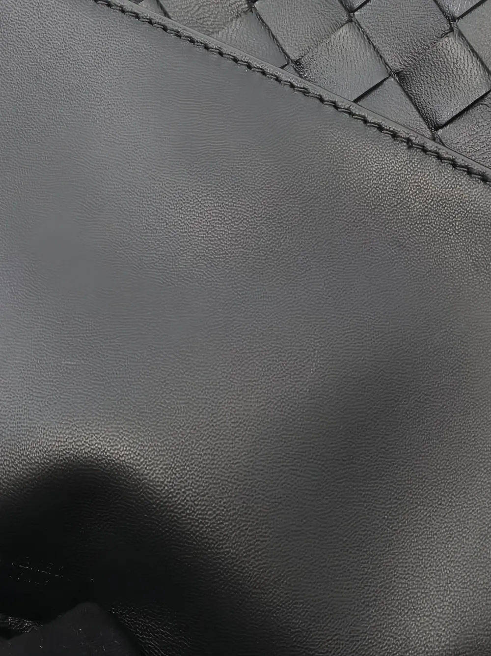 Pre-owned Bottega Veneta 20s Gemelini Intrecciato Pouch Bag In Black