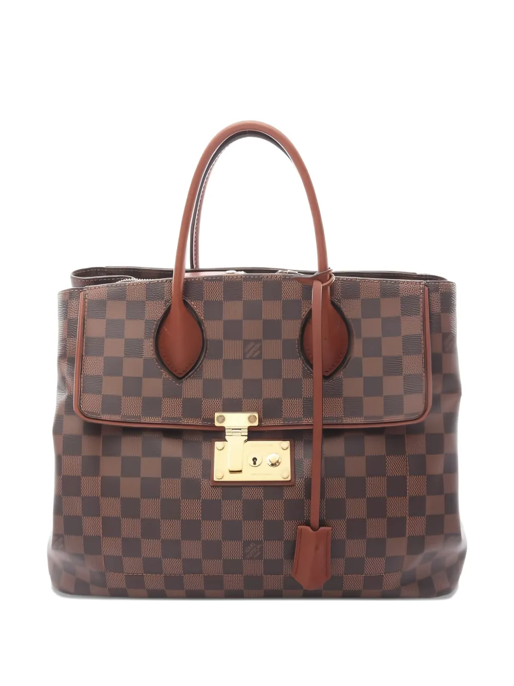 Louis Vuitton Pre-Owned 2013 アスコット ダミエ エベヌ ハンドバッグ - ブラウン Louis Vuitton Pre-Owned 2013 アスコット ダミエ エベヌ ハンドバッグ - ブラウン