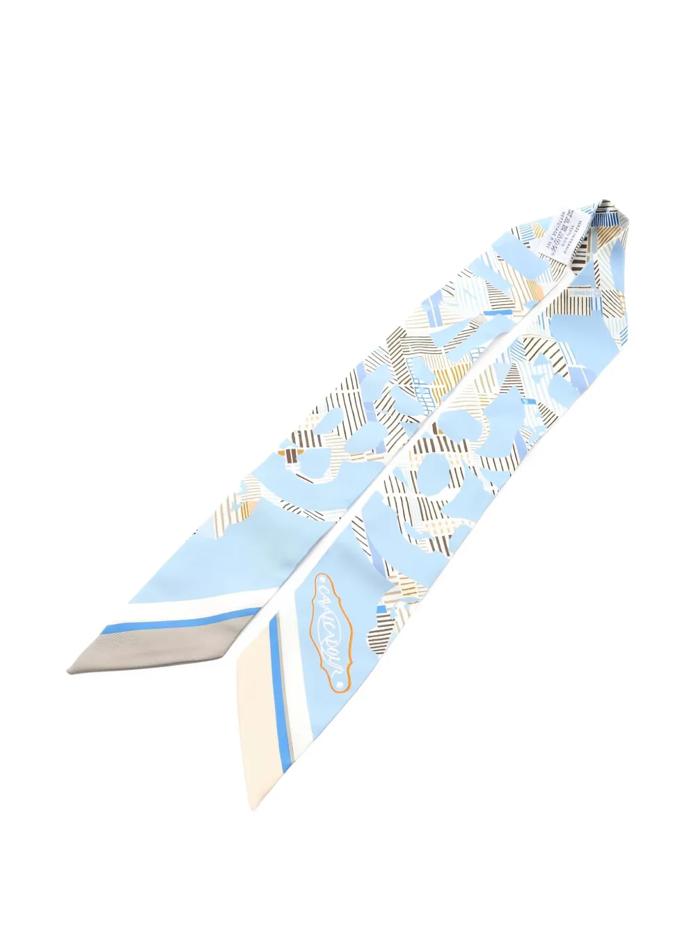 Hermès Pre-Owned 2000s Cavalcadour printed ribbon scarf | Image 2