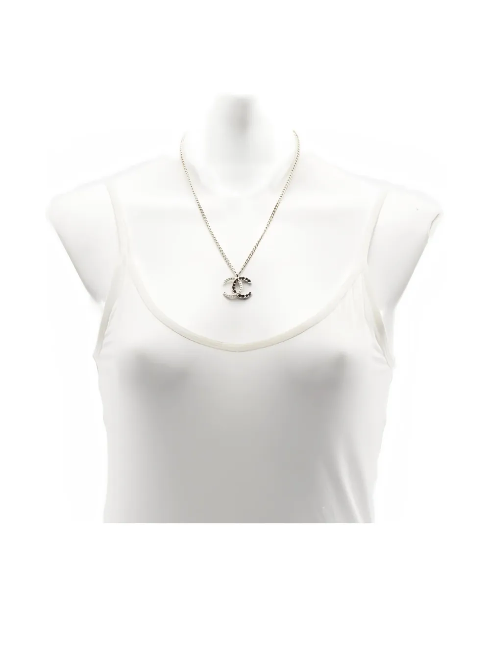 CHANEL Pre-Owned 1986-1988 ココマーク ネックレス - シルバートーン CHANEL Pre-Owned 1986-1988 ココマーク ネックレス - シルバートーン