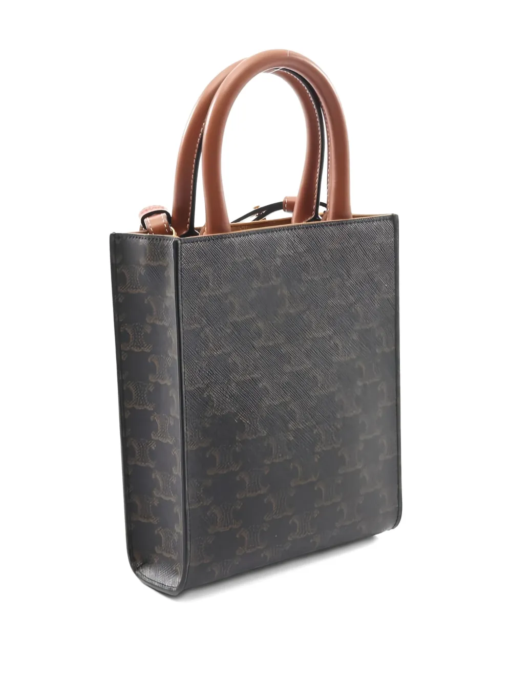 Celine Pre-Owned 2010s mini Triomphe vertical tote bag - Bruin