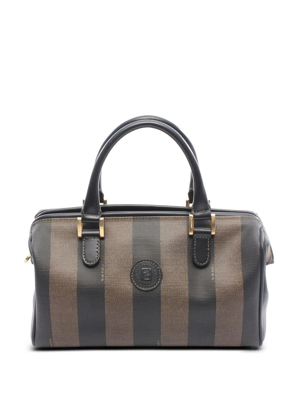 Fendi Pre-Owned 00s stripe-pattern handbag | Brown | Image 1