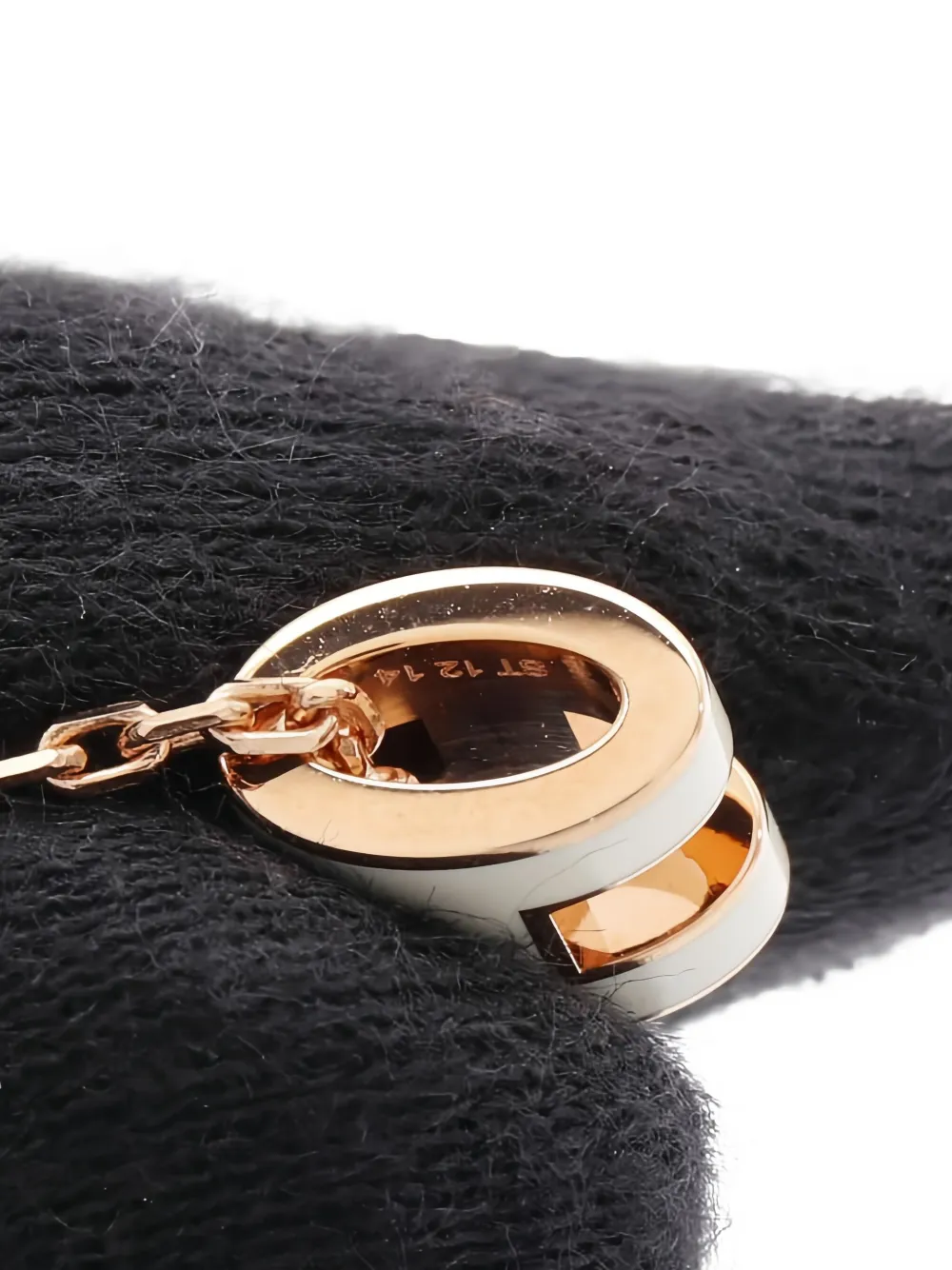 Pre-owned Hermes 2010s Mini Pop H-pendant Chain Necklace In Pink