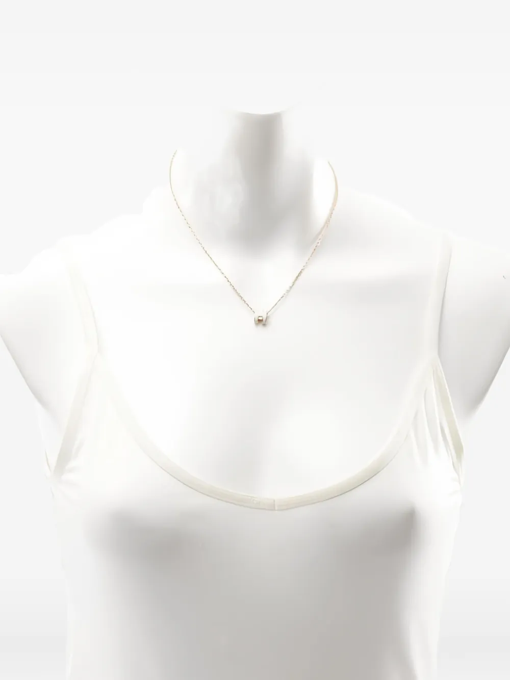 Pre-owned Hermes 2010s Mini Pop H-pendant Chain Necklace In Pink