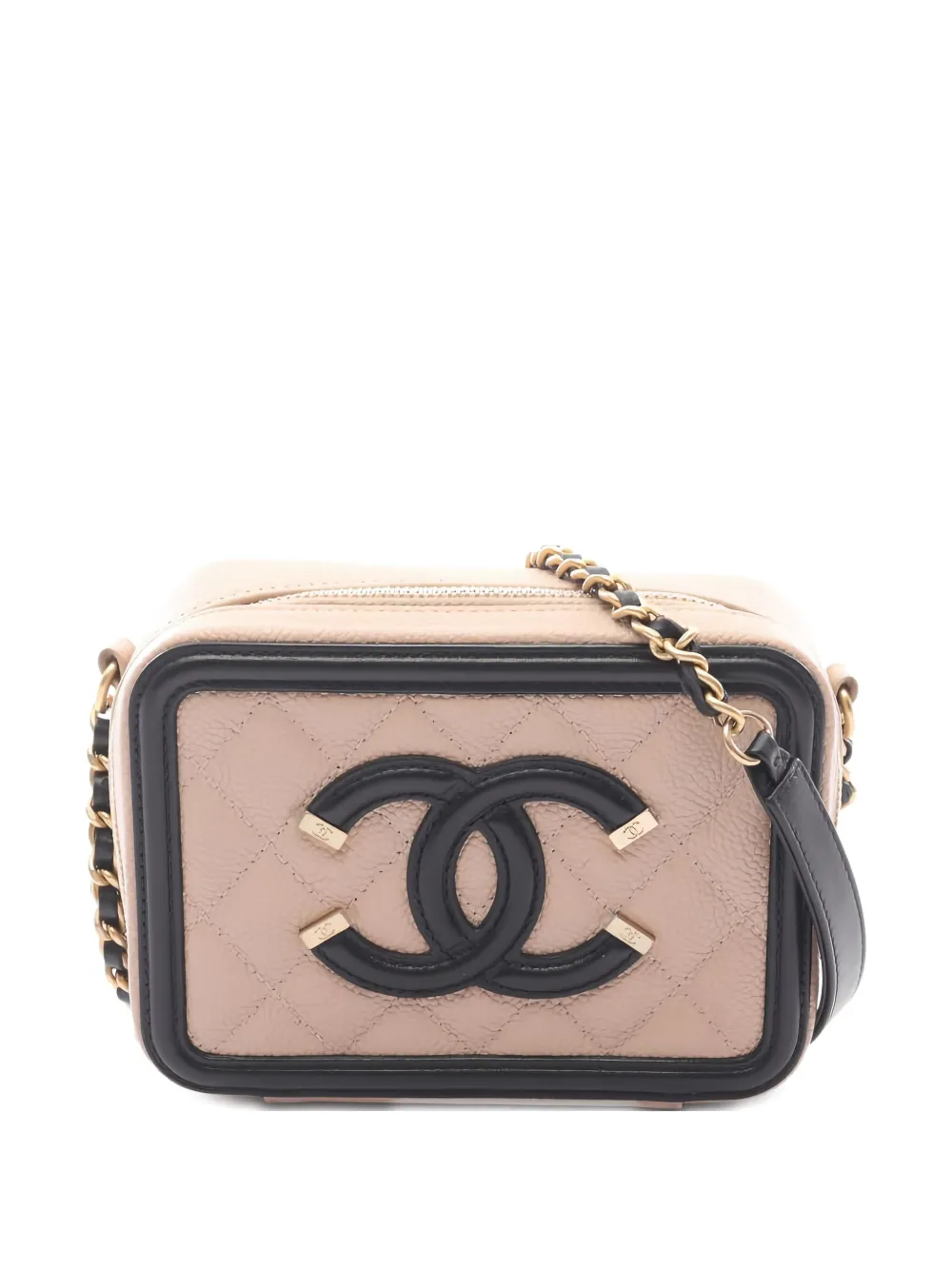 CHANEL Pre-Owned 2019 フィリグリー バニティ ショルダーバッグ - ピンク CHANEL Pre-Owned 2019 フィリグリー バニティ ショルダーバッグ - ピンク