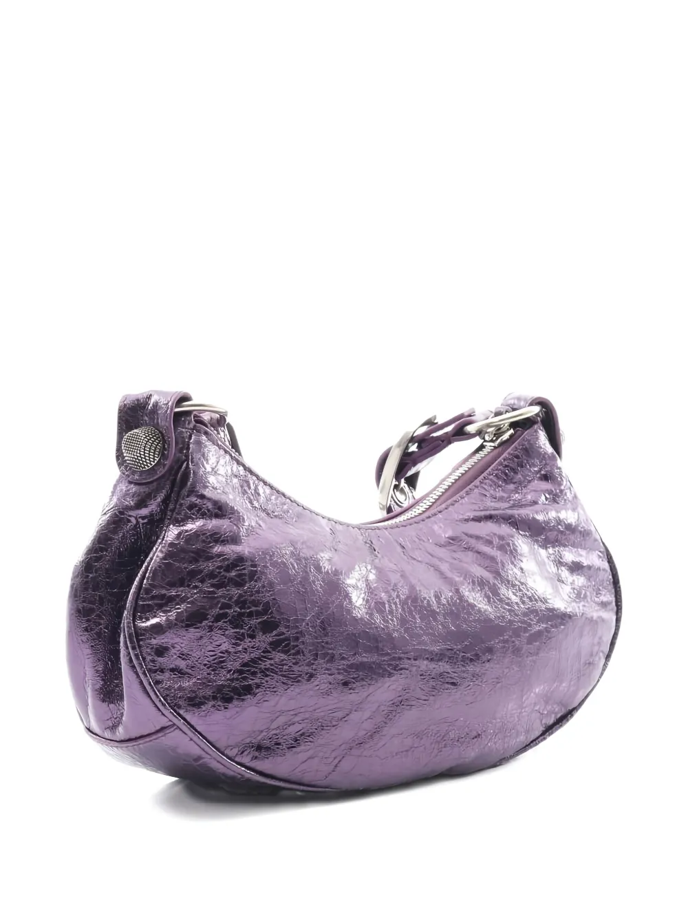 Pre-owned Balenciaga 2010s Xs Le Cagole Shoulder Bag In Purple