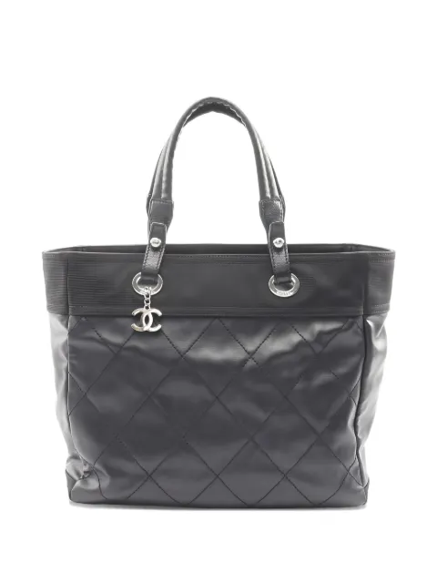 CHANEL Pre-Owned 2009-2010 logo-charm quilted handbag