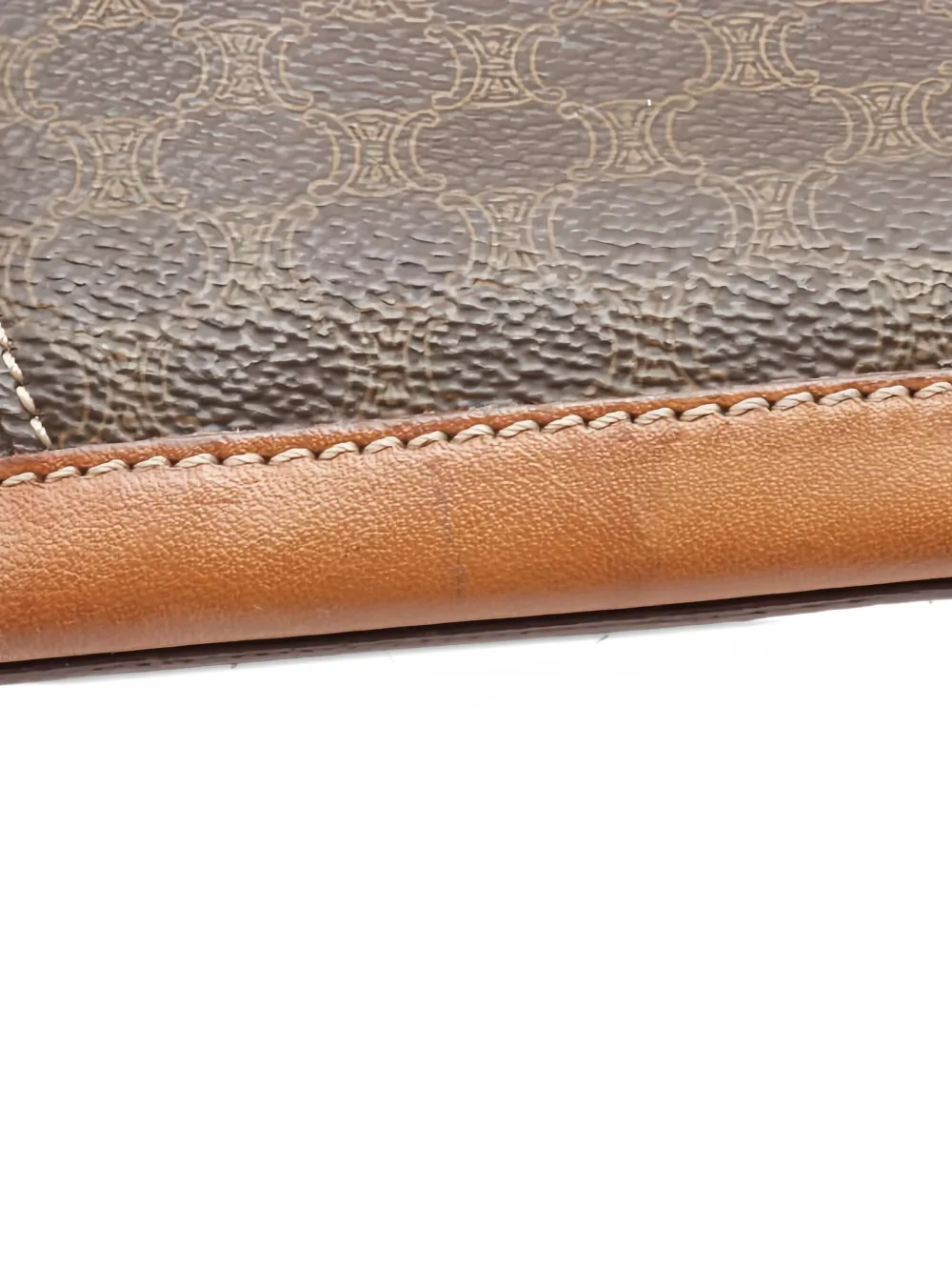 CELINE Pre-owned 2000s Macadam Tote Bag In Brown