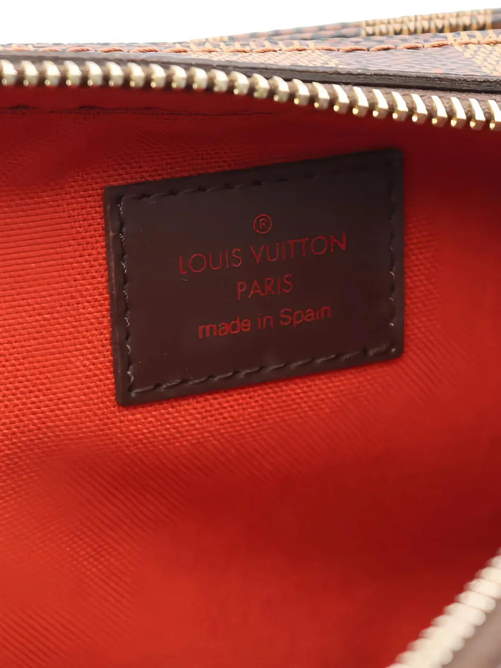 Pre-owned Louis Vuitton 2005 Damier Geronimos Belt Bag In Brown