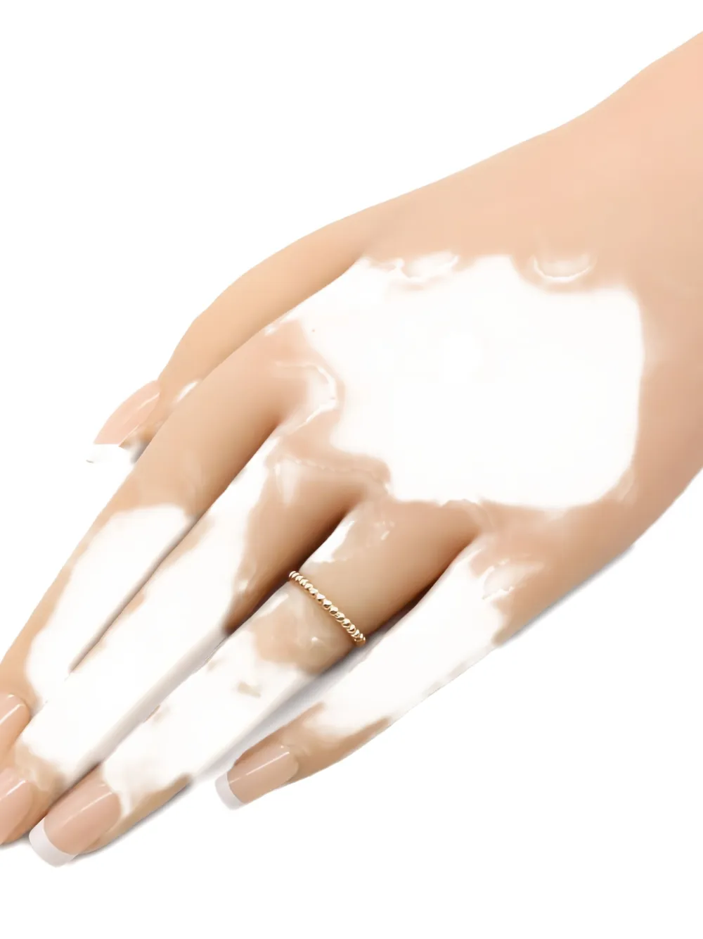 VAN CLEEF & ARPELS Pre-owned 2010s 18k Yellow Gold Perlée Sm Beaded Ring