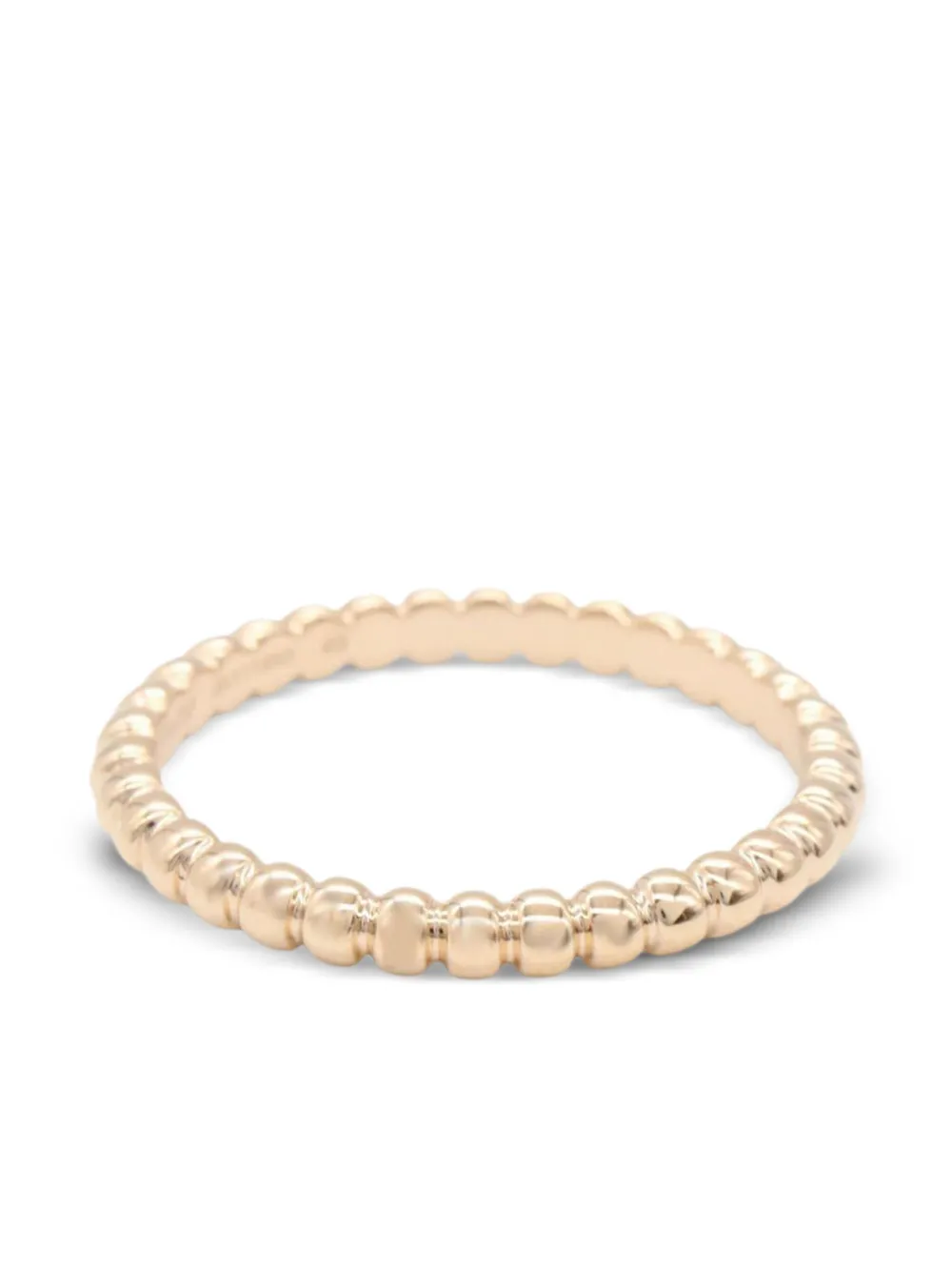 Van Cleef & Arpels Pre-Owned 2010s Perlée SM ビーズ リング 18Kイエローゴールド - Van Cleef & Arpels Pre-Owned 2010s Perlée SM ビーズ リング 18Kイエローゴールド -