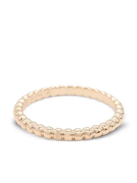 Van Cleef & Arpels Pre-Owned 2010s 18K yellow gold Perlée SM beaded ring