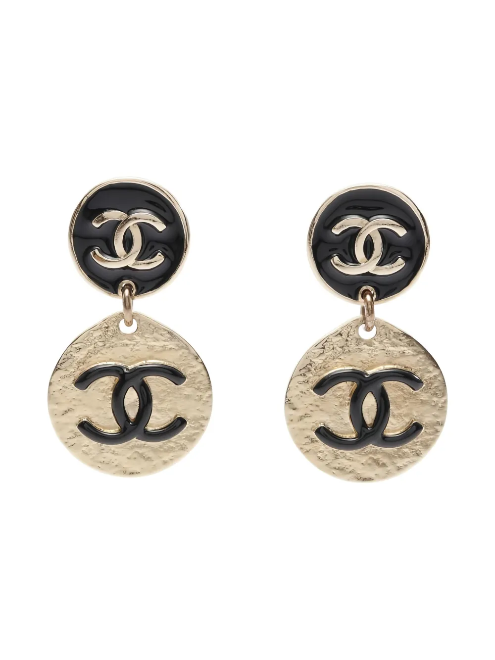 CHANEL Pre-Owned 1986-1988 ココマーク ピアス - ゴールドトーン