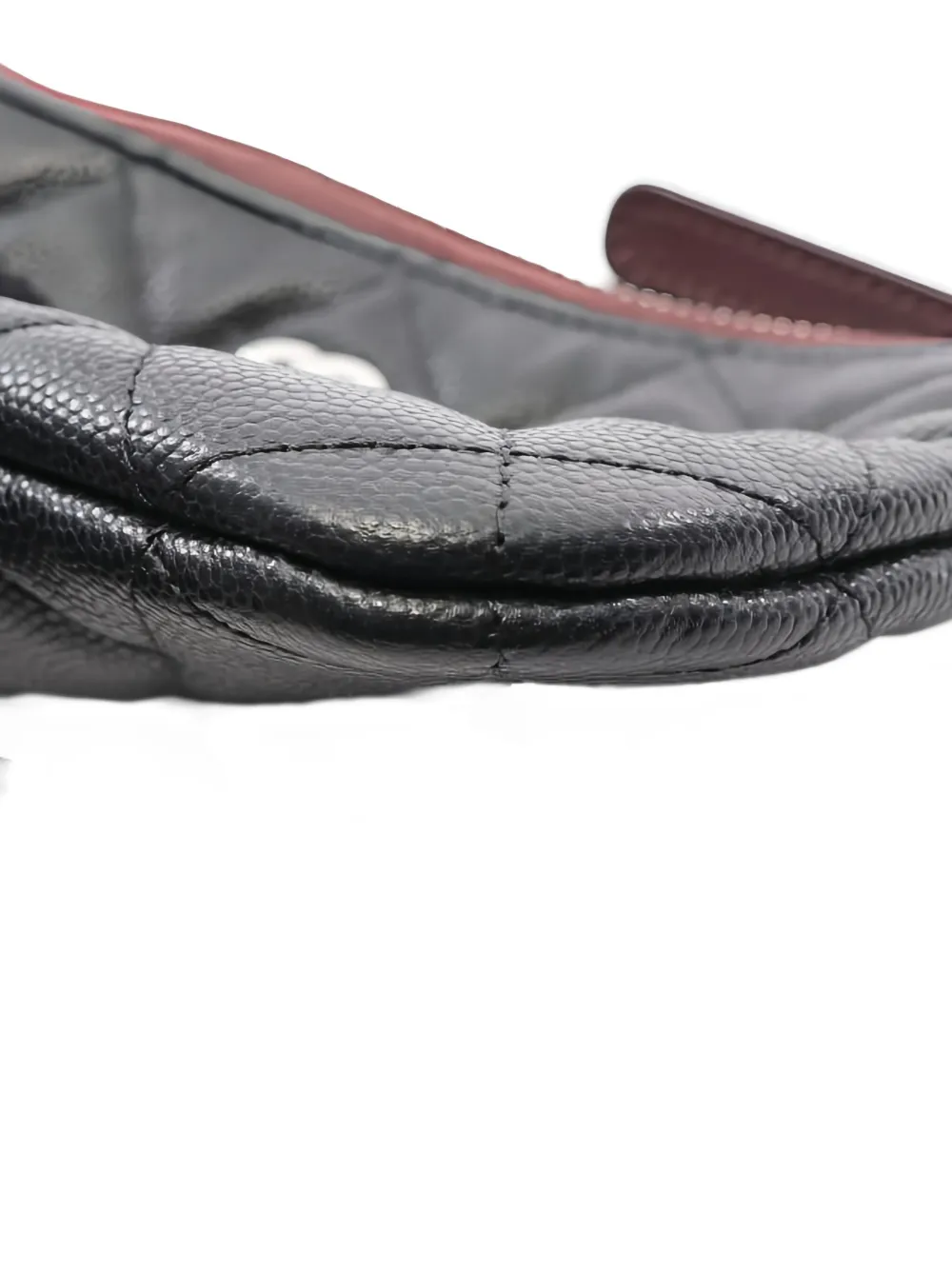 Pre-owned Chanel 2021 Matelassé Pouch In Black