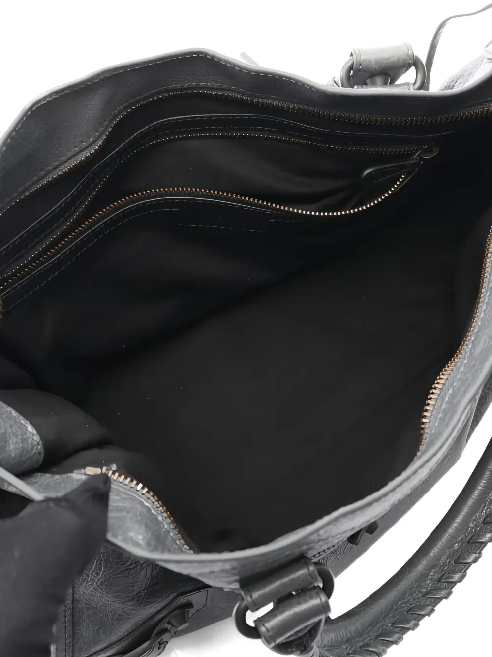 Pre-owned Balenciaga 2020s Medium Le City Leather Tote Bag In Gray