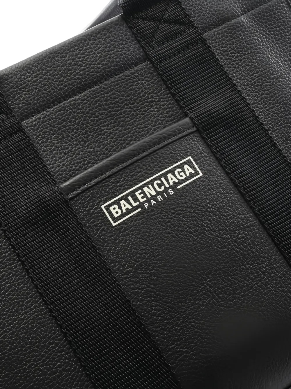 Pre-owned Balenciaga 2010s Small Hardware Leather Tote Bag In Black