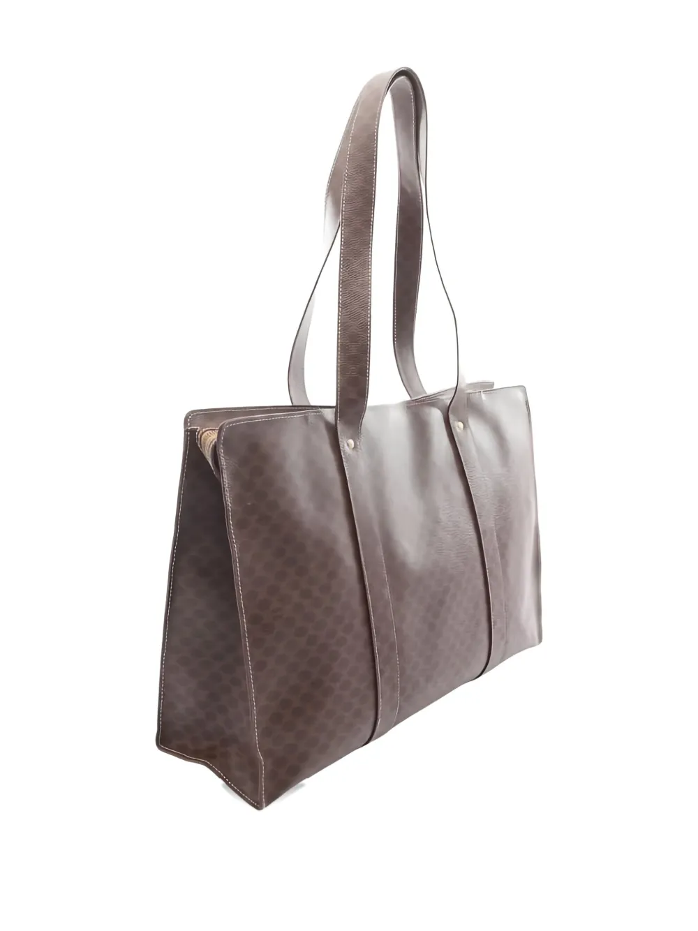 Celine Pre-Owned 00s shopper met macadam-patroon - Bruin