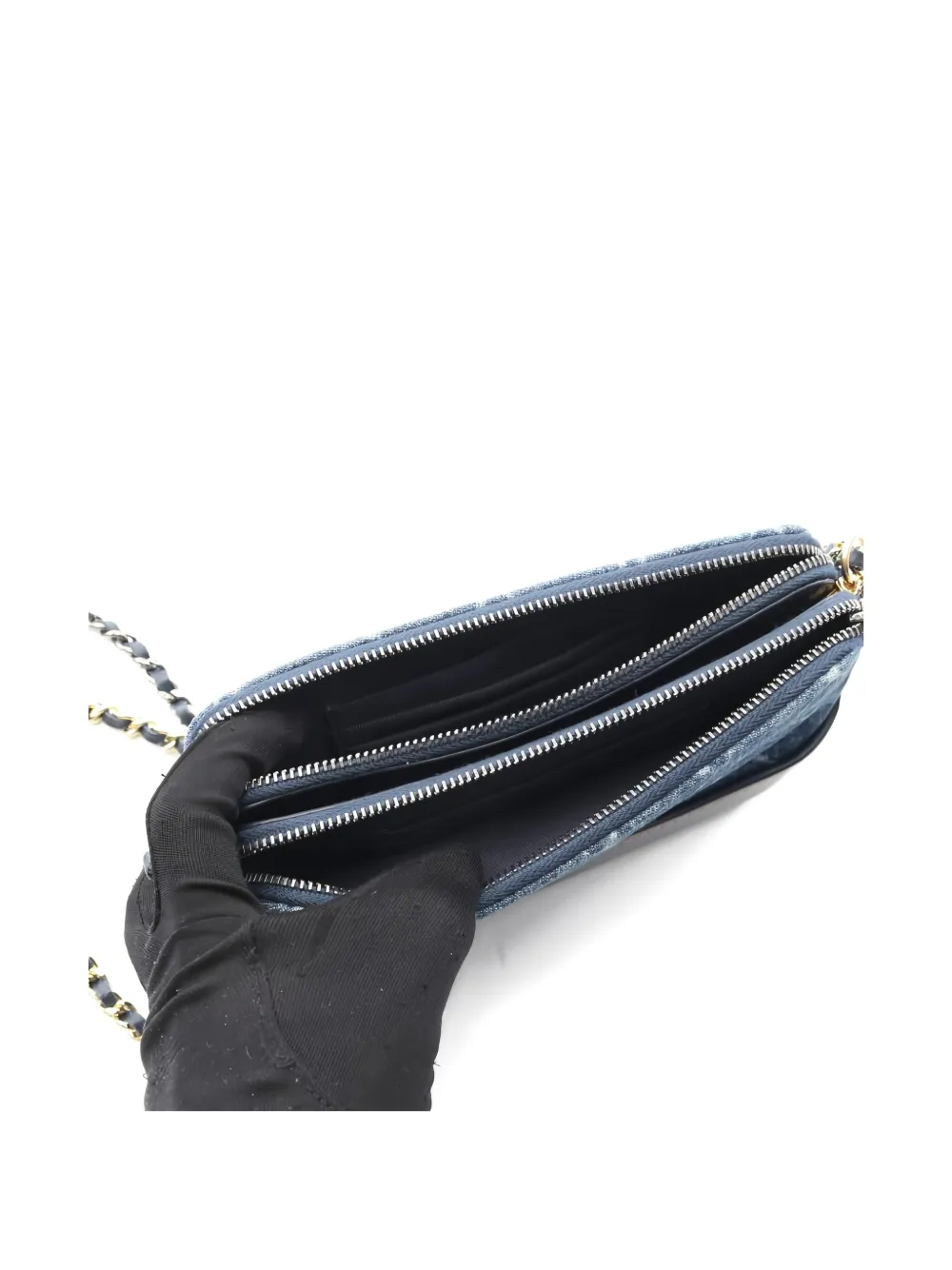 CHANEL Pre-owned 2018 Gabriel Chain-strap Cross Body Bag In Blue