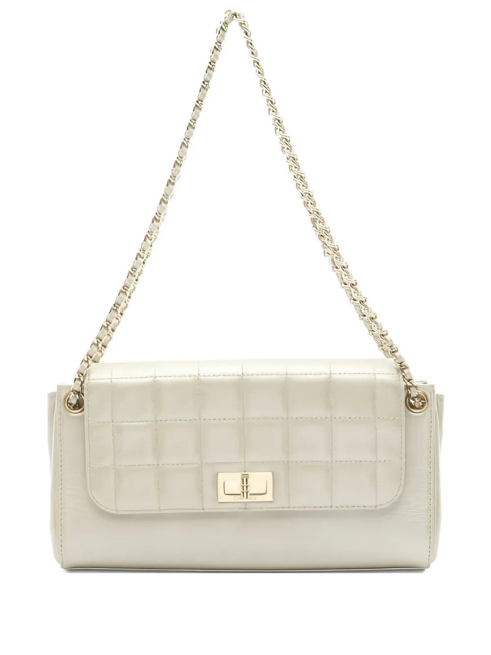 CHANEL Pre-Owned 2002-2003 2.55 チョコバー ショルダーバッグ - ニュートラル CHANEL Pre-Owned 2002-2003 2.55 チョコバー ショルダーバッグ - ニュートラル