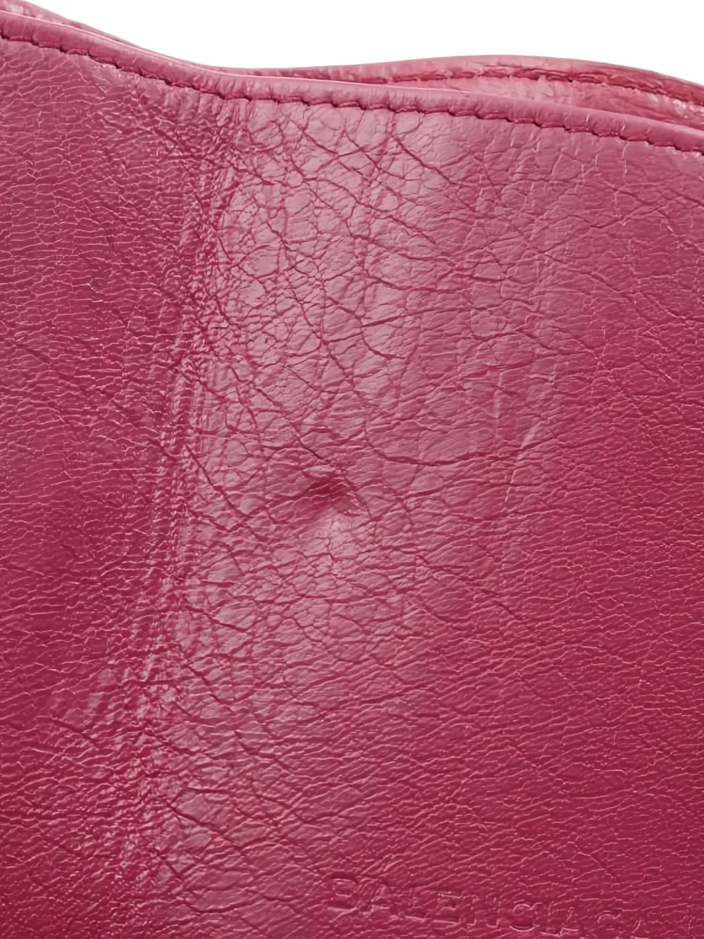 Pre-owned Balenciaga 2010s Mini Trifold-leather Wallet In Pink