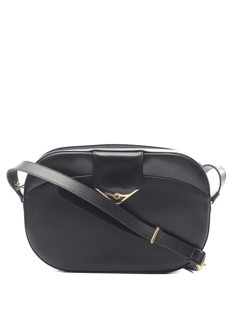 Cartier 2010s Sapphire Line leather shoulder bag - ブラック