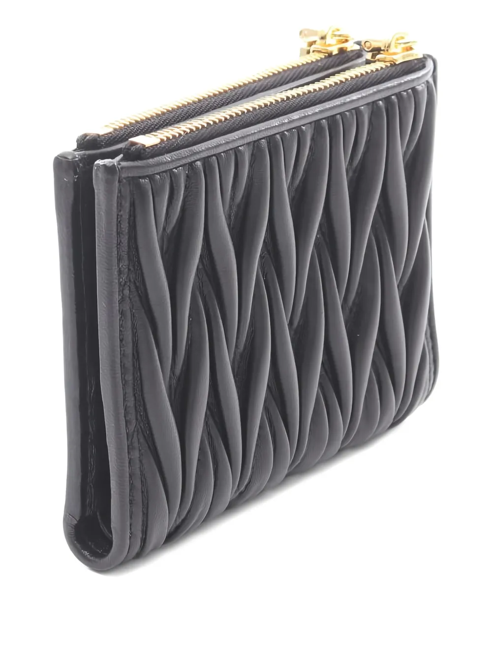 Miu Miu Pre-Owned 2020s matelasse bi-fold leather wallet | Image 2