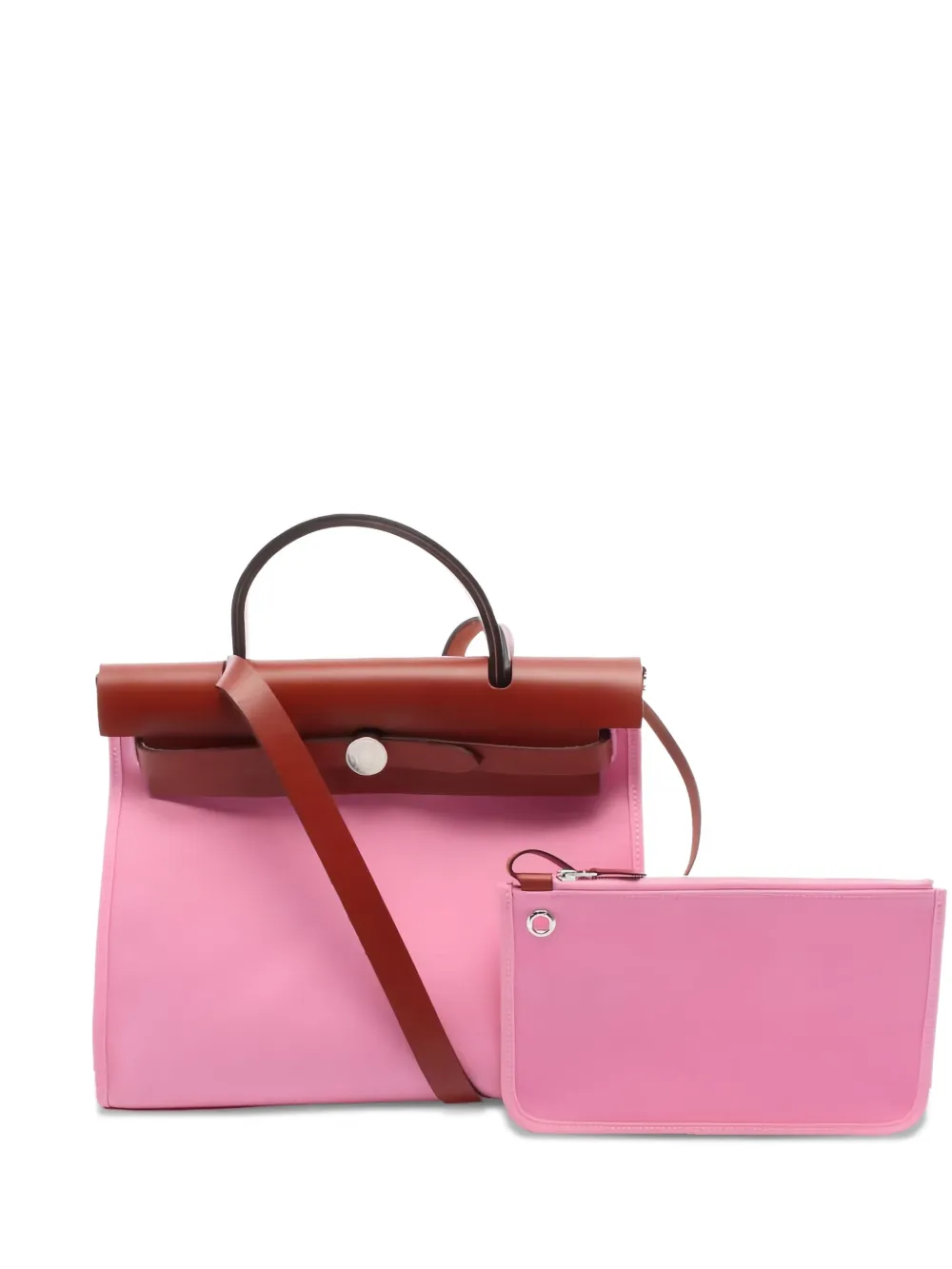 Hermès Pre-Owned شنطة يد 'هير باغ PM' بسحاب | وردي | Image 1