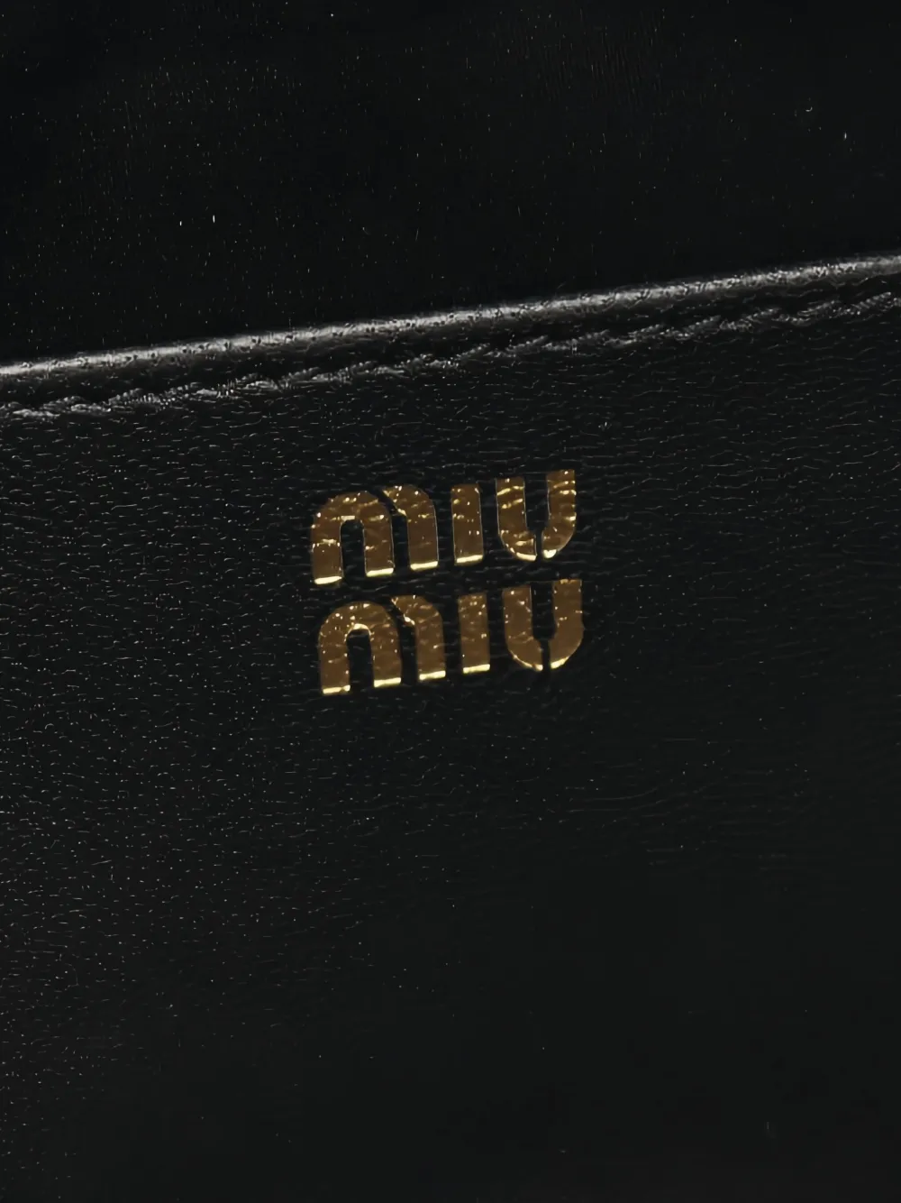 Pre-owned Miu Miu 2020s Matelassé Leather Handbag In Black