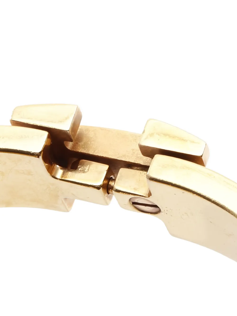 Pre-owned Hermes 2010s Click H Bangle In Gold