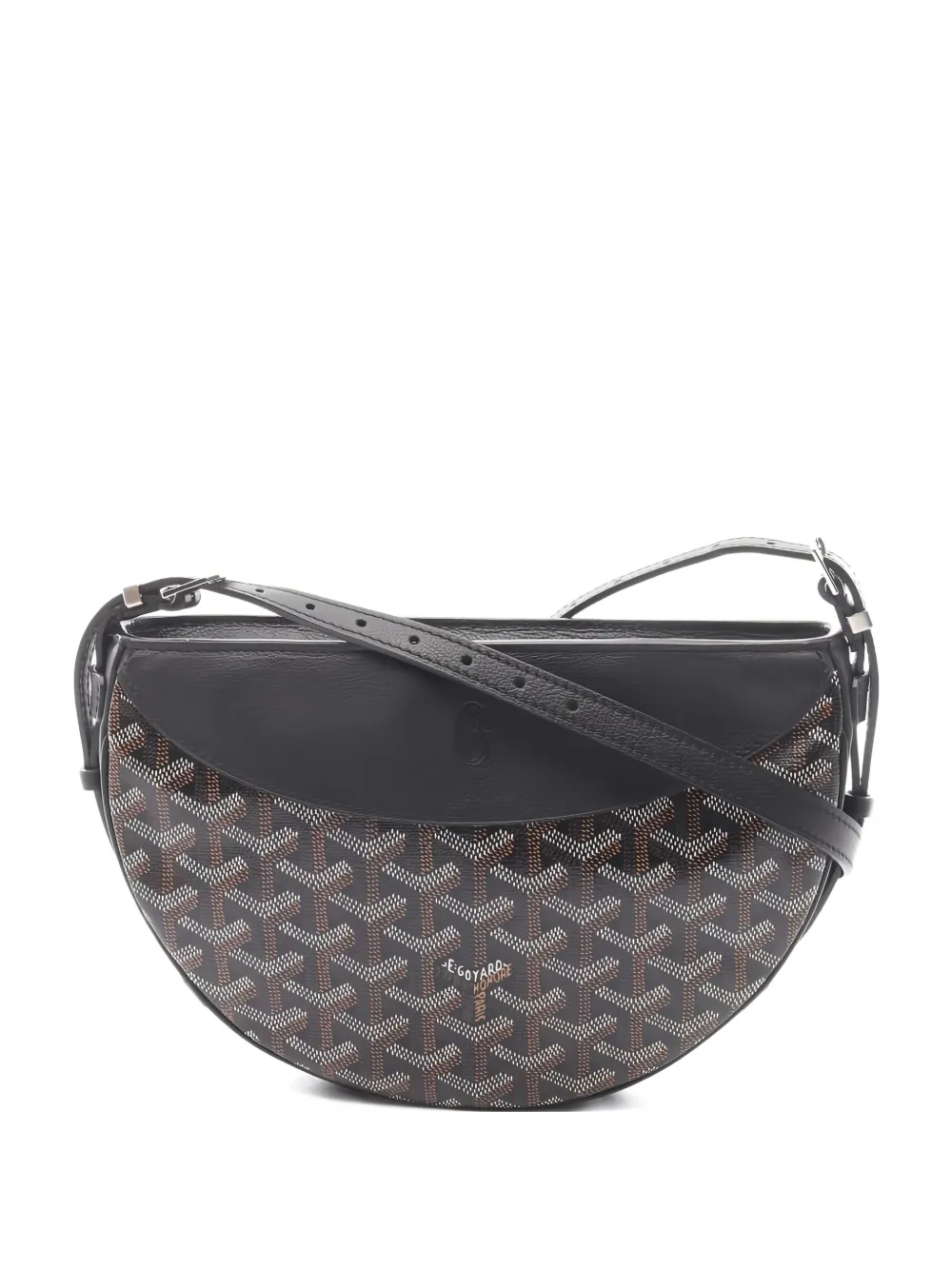 Pre-owned Goyard 2010s Hirondelle Shoulder Bag In Black