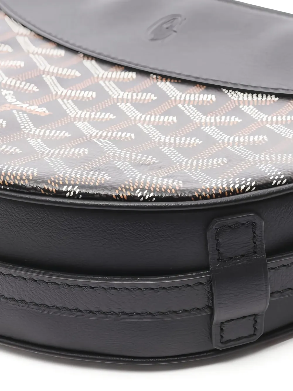 Pre-owned Goyard 2010s Hirondelle Shoulder Bag In Black