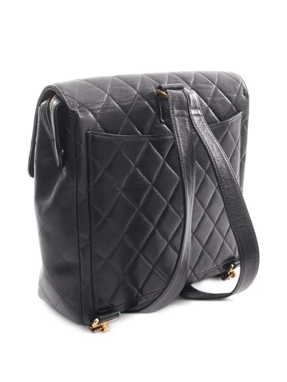 CHANEL Pre-owned 1996-1997 Matelassé Backpack In Black