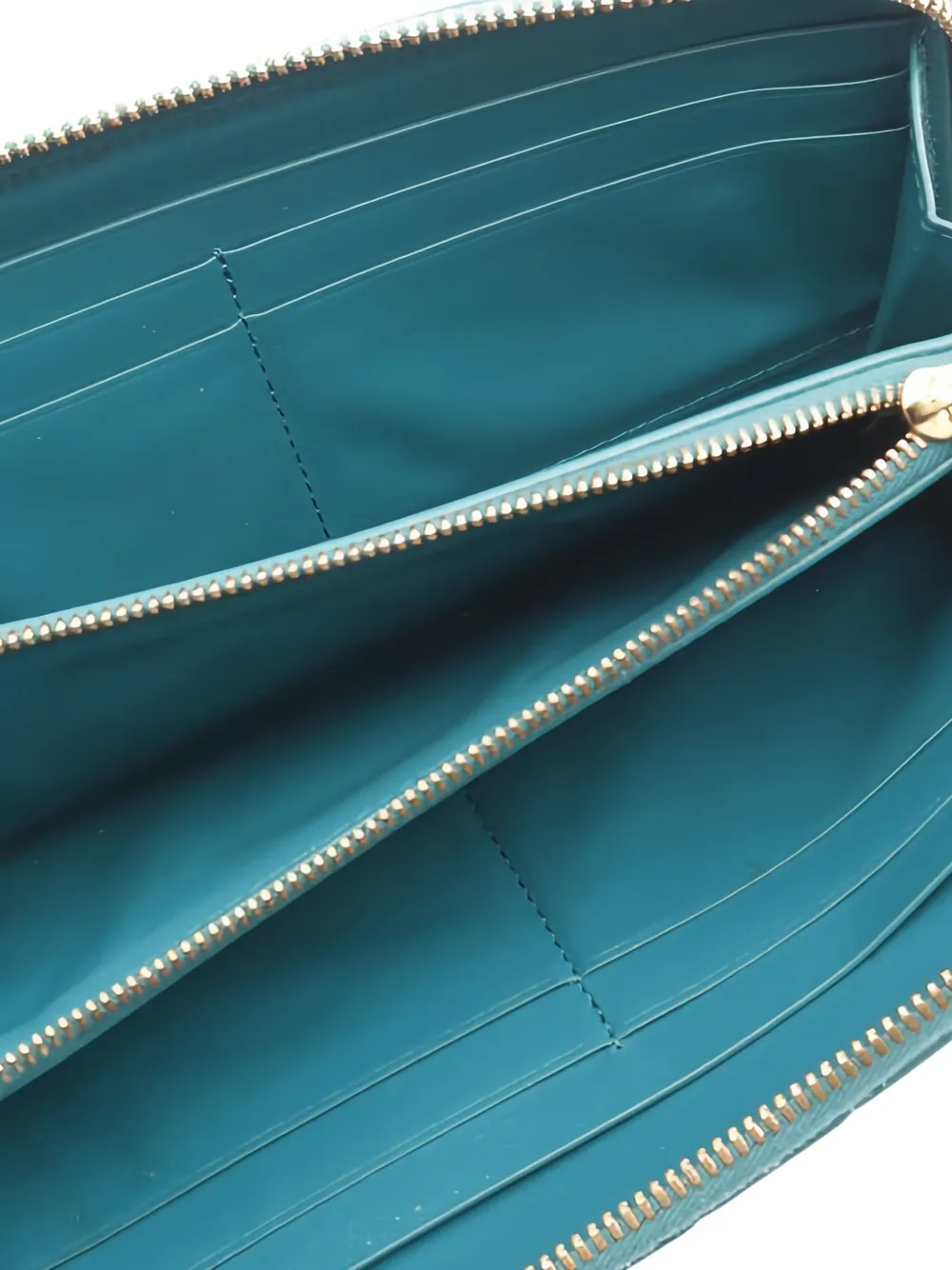 Pre-owned Bottega Veneta 2000s Intrecciato Zip-round Wallet In Blue