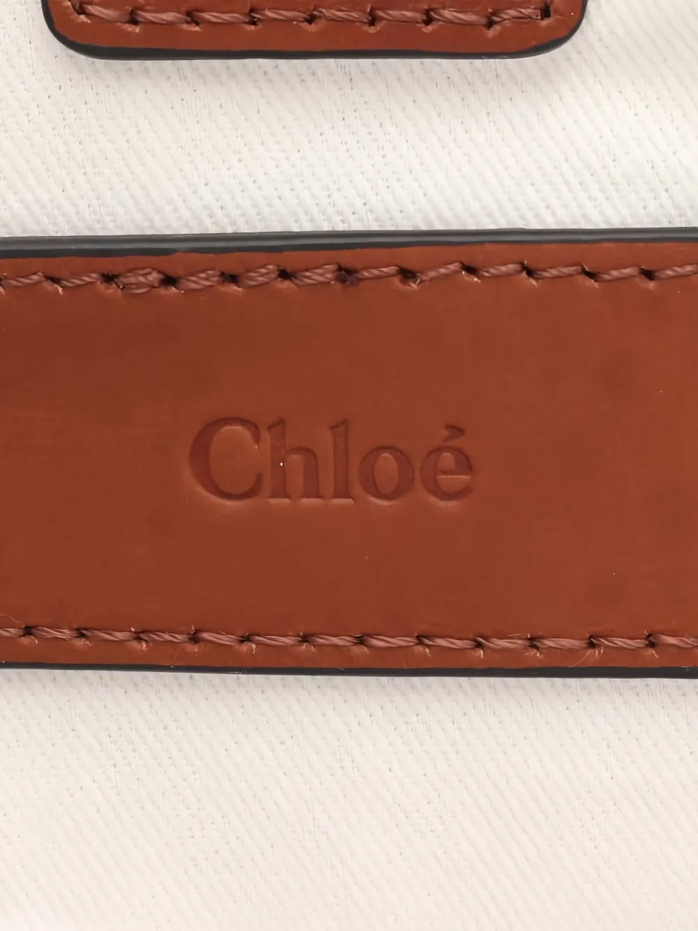 Pre-owned Chloé Canvas Handbag In White