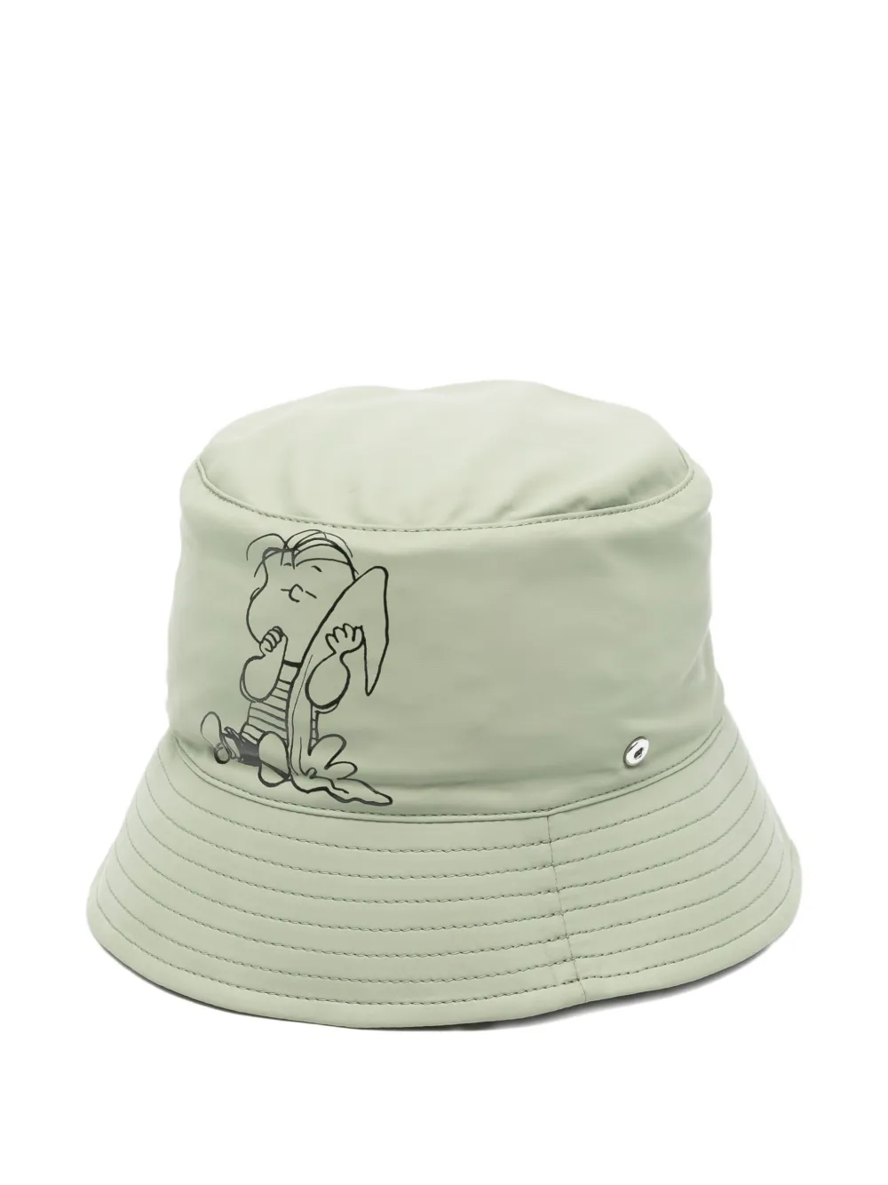 Coccinelle X Peanuts Graphic Bucket Hat In Green